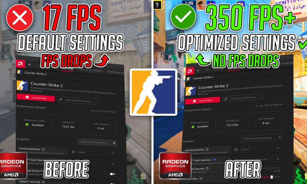 CS2 – BEST AMD Radeon Settings for MAX FPS & VISUALS in 2025 | Counter-Strike 2📈