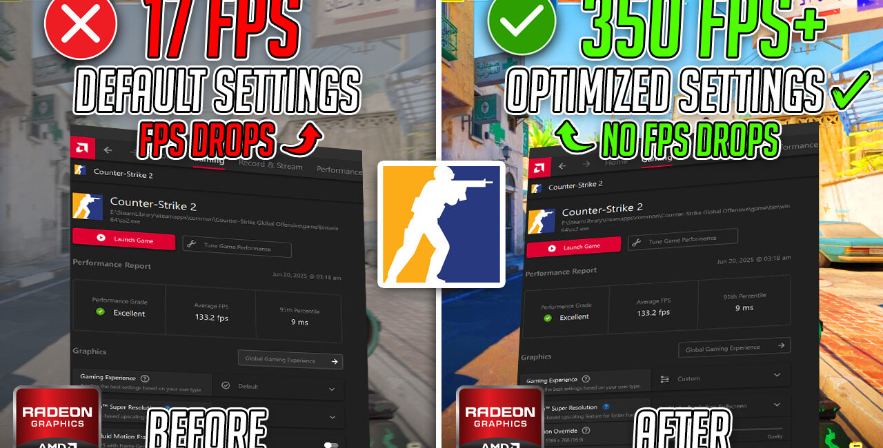 CS2 – BEST AMD Radeon Settings for MAX FPS & VISUALS in 2025 | Counter-Strike 2📈