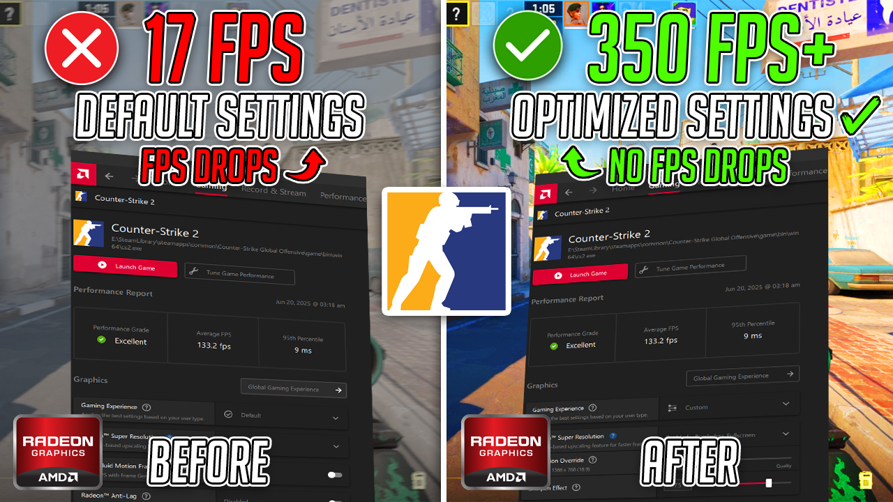 CS2 – BEST AMD Radeon Settings for MAX FPS & VISUALS in 2025 | Counter-Strike 2📈