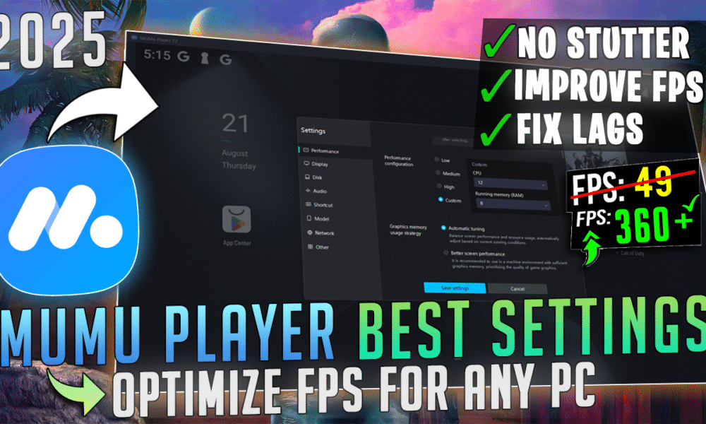 MuMu Player – BEST SETTINGS for Smooth Gaming & MAX FPS on ANY PC 📈 (2025 Guide)