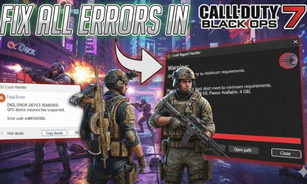 COD Black Ops 7: Fix Crashing, Black Screen, DX12 & Startup Issues on ANY PC🔧