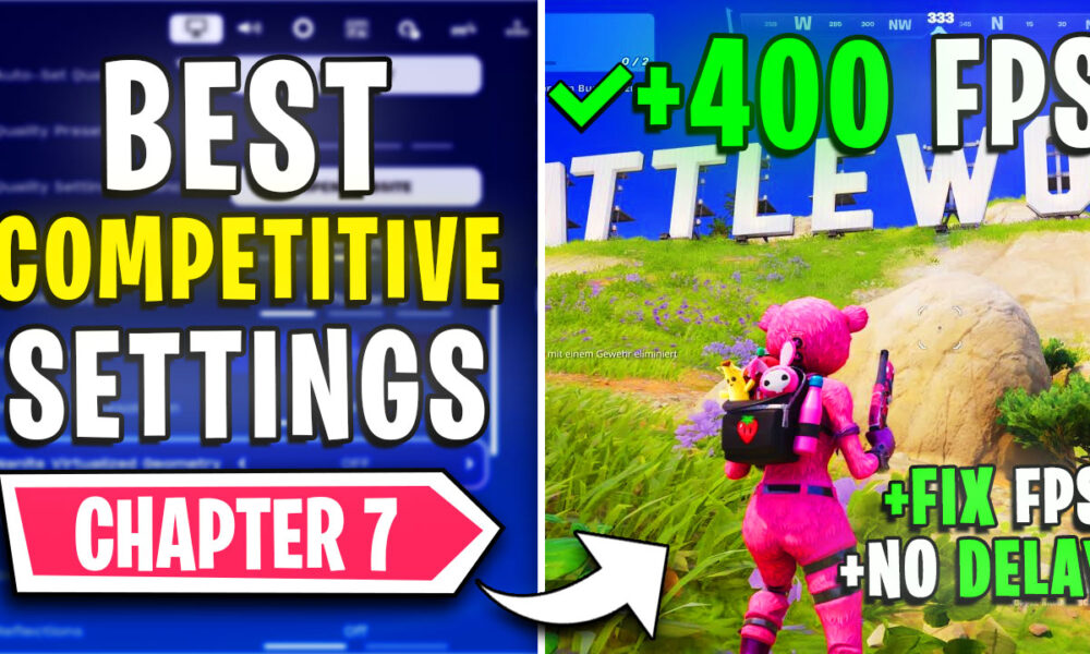Fortnite Chapter 7: BEST PC Settings to FIX FPS Drops, Lags & Stutters on ANY PC 📈