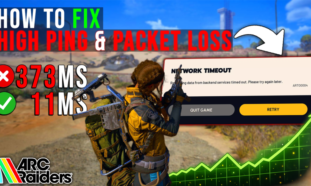 Arc Raiders – How to Fix High Ping, Packet Loss & Jitter on ANY PC📈