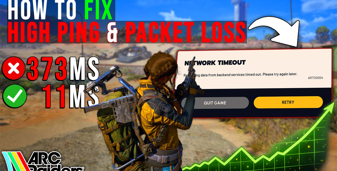 Arc Raiders – How to Fix High Ping, Packet Loss & Jitter on ANY PC📈