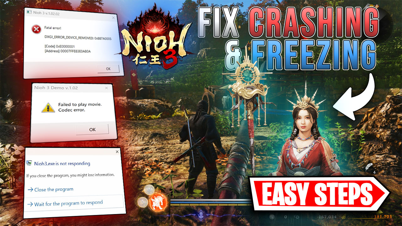 Nioh 3 – Fix Crashing, Black Screen, DX12 & Startup Issues on ANY PC🔧