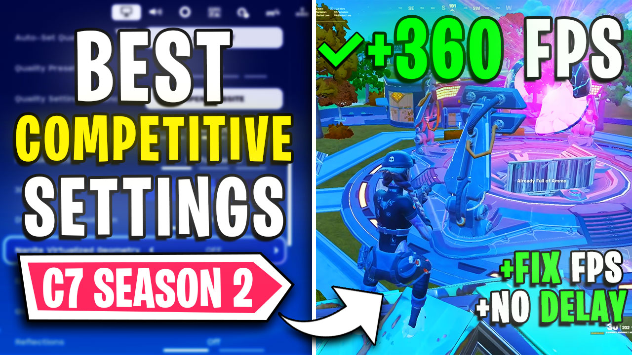 Fortnite – Best PC Settings to Fix Lags, Stutter & FPS Drops in Season 2📈
