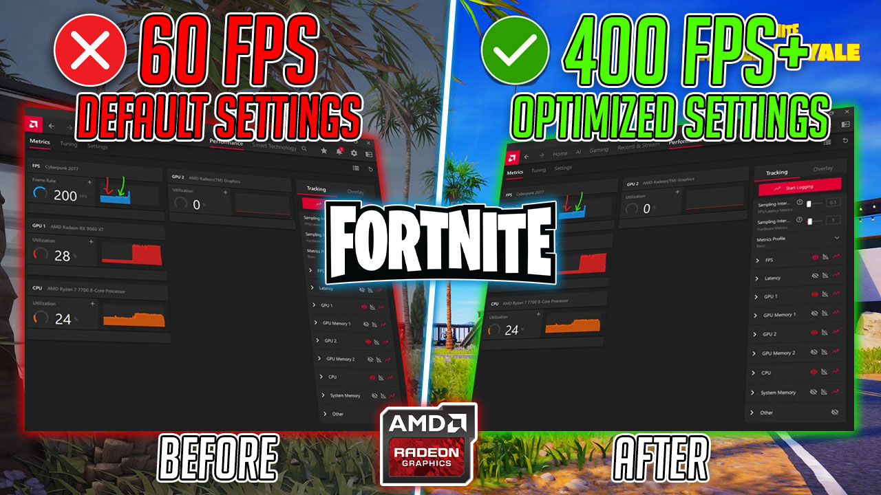 Fortnite – BEST AMD Radeon Settings for MAX FPS & Zero Lag in 2026! 🔧📈