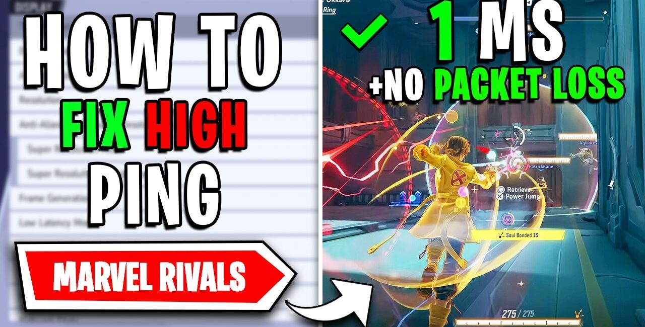 Marvel Rivals – How to FIX High Ping, Packet Loss & Jitter on ANY PC 📈
