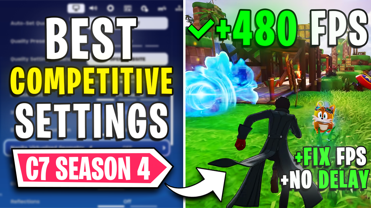 Fortnite – Best PC Settings to Fix FPS Drops, Lags, Stutters & Input Delay in Chapter 7 Season 4 on ANY PC📈