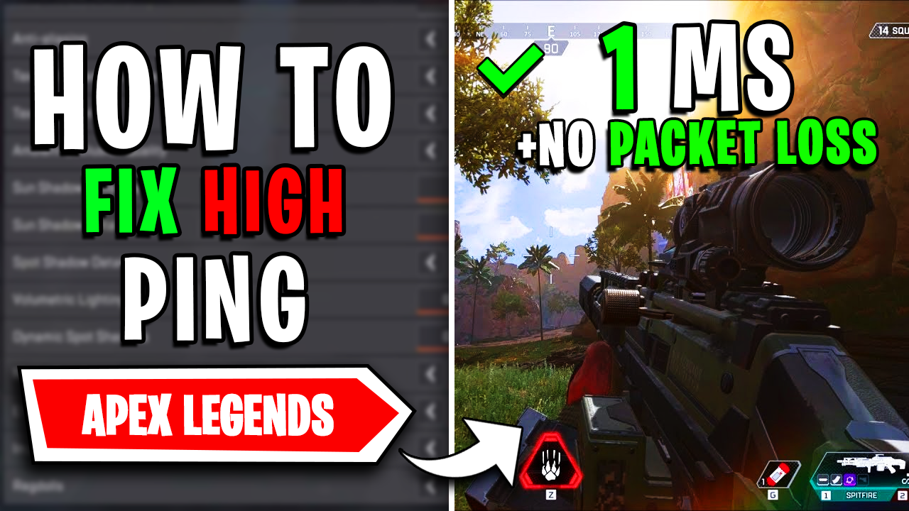 How to FIX High Ping, Packet Loss & Rubberbanding in Apex Legends on ANY PC📈