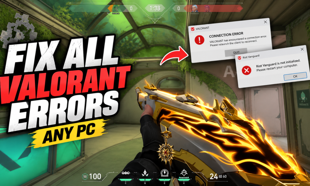 How to FIX ALL ERRORS & Issues in Valorant on ANY PC📈